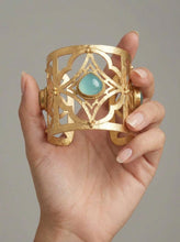 Load image into Gallery viewer, The Ave Gothic Cuff - Chalcedony
