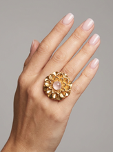 Load image into Gallery viewer, The Ave Dahlia Ring - Rose Quartz
